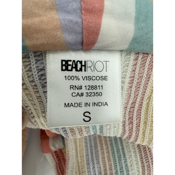 Beach Riot Bandeau With Matching Striped Tank Size SMALL Easy Wear Excellent C - Picture 9 of 10
